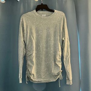 VS Pink Aide Rouched Long Sleeve Top